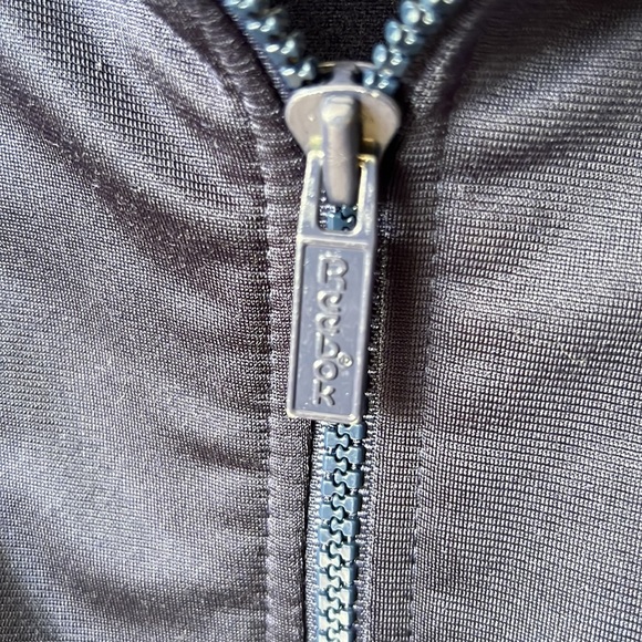 Vintage 80s retro Reebok Sport Polyester navy white and red polyester full zip - Picture 4 of 5